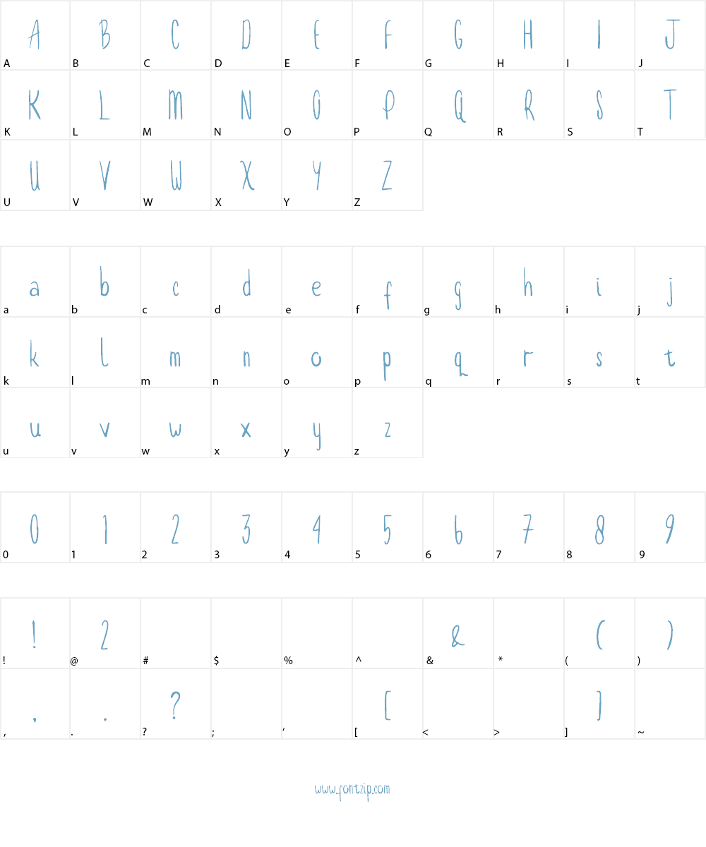 Hanooman Font Character