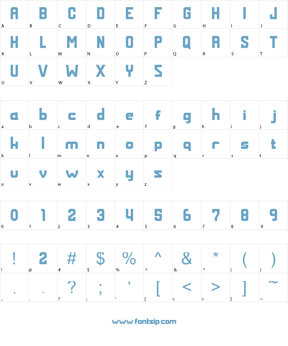 MALDINI Font Character