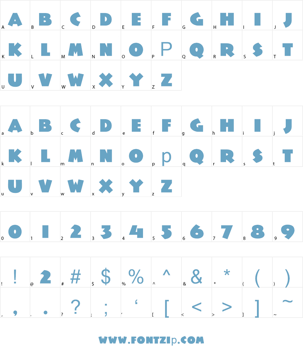Sweet Treats Demo Font Character