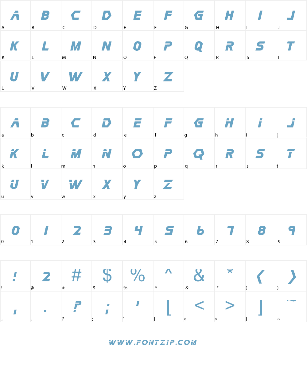 speedtest Font Character