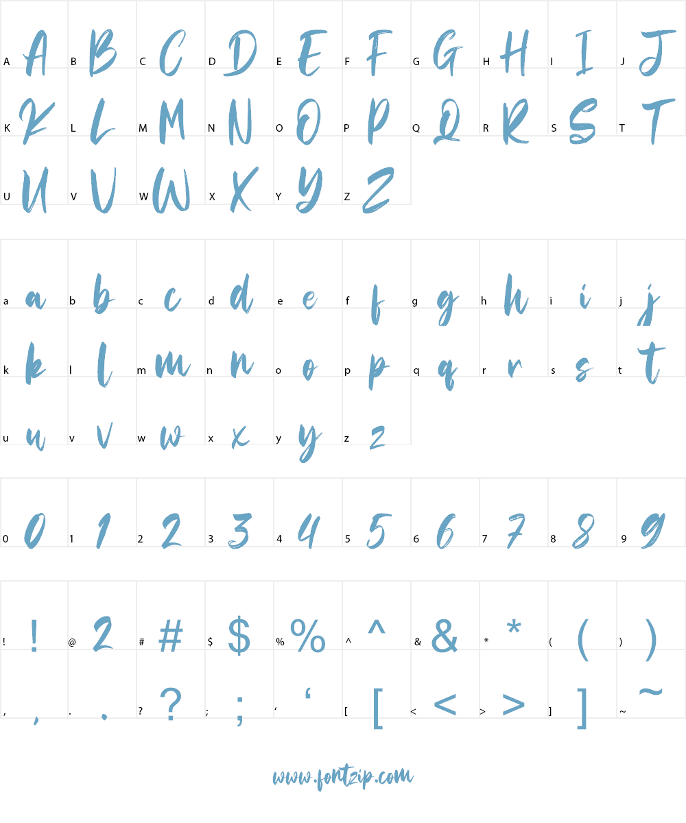 Abdullah Font Character