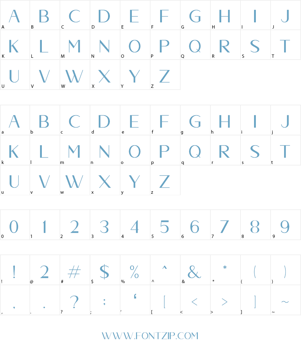 Abenda Font Character