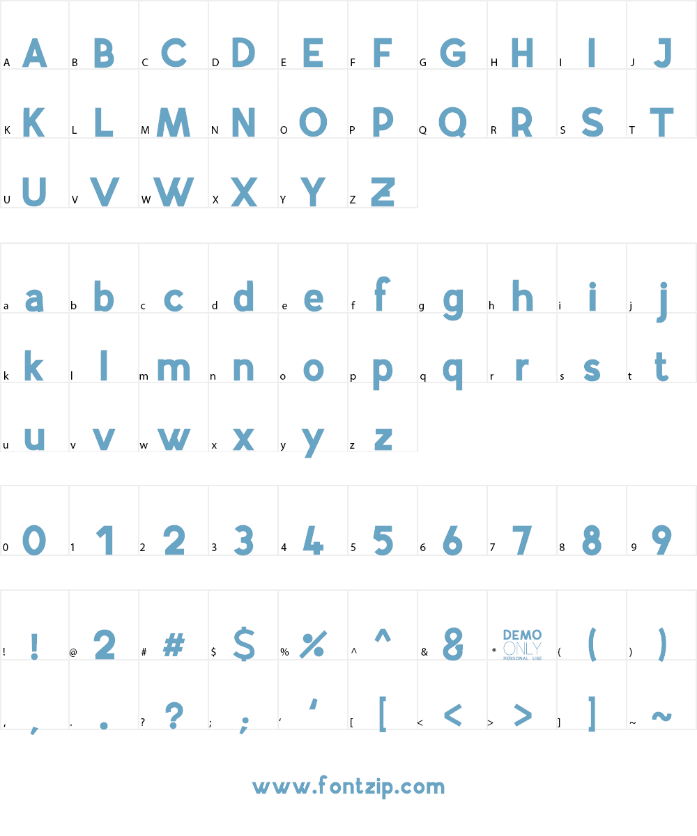 Airfly Font Character