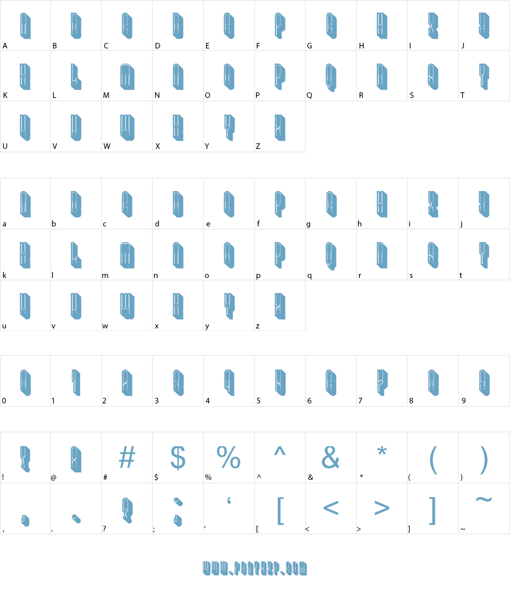 Alexander Font Character