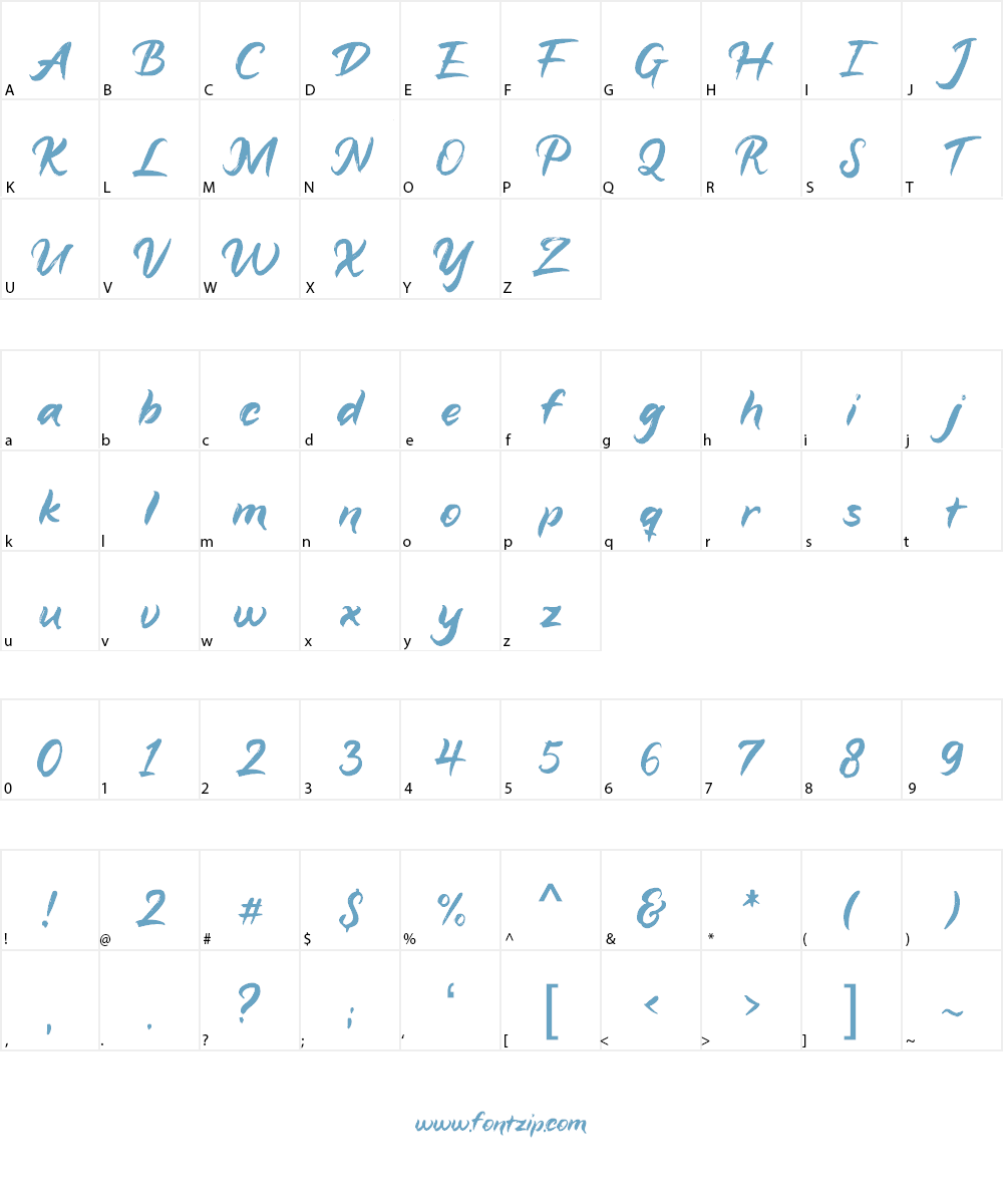 Aligatai Font Character