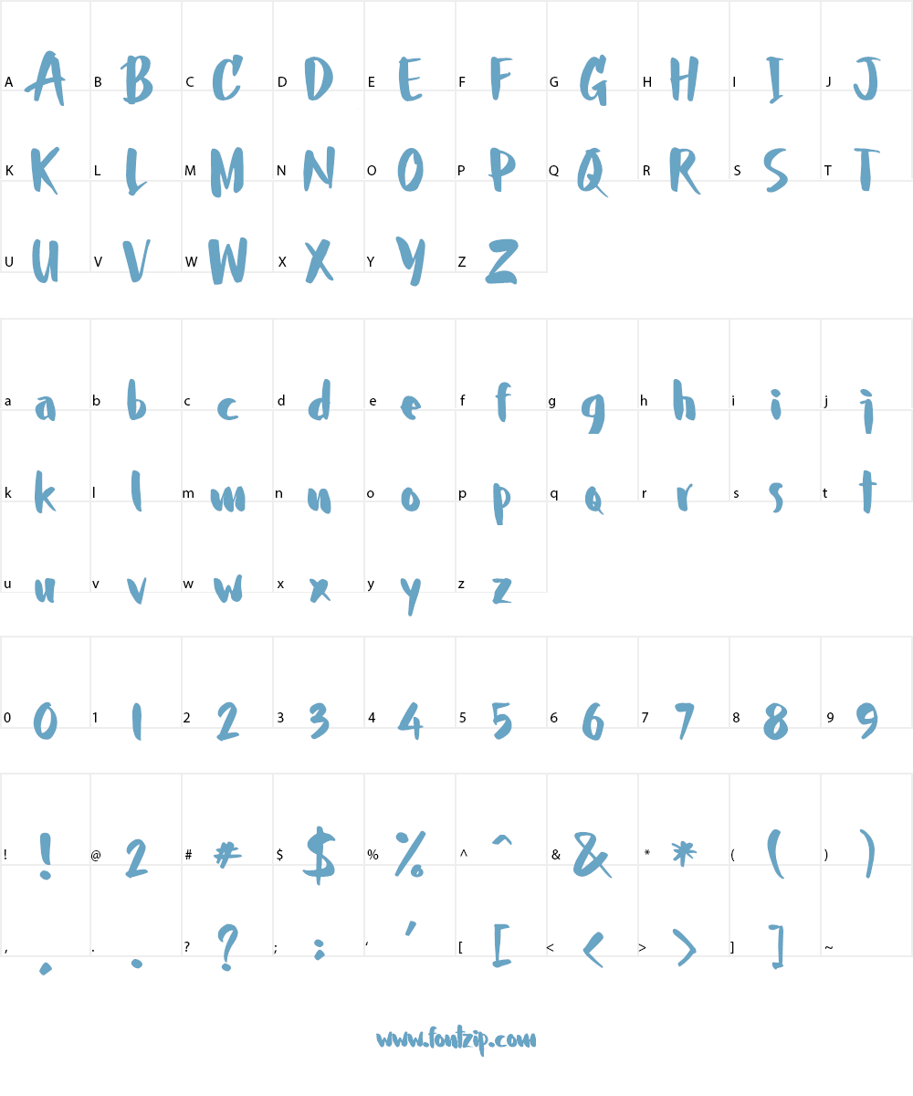 Allegroost Font Character