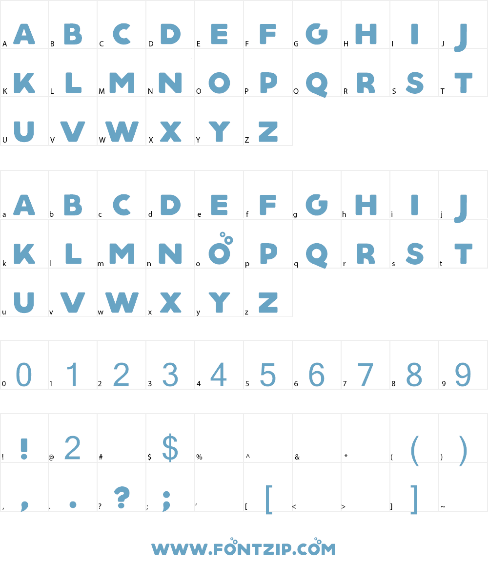 Aquino Font Character