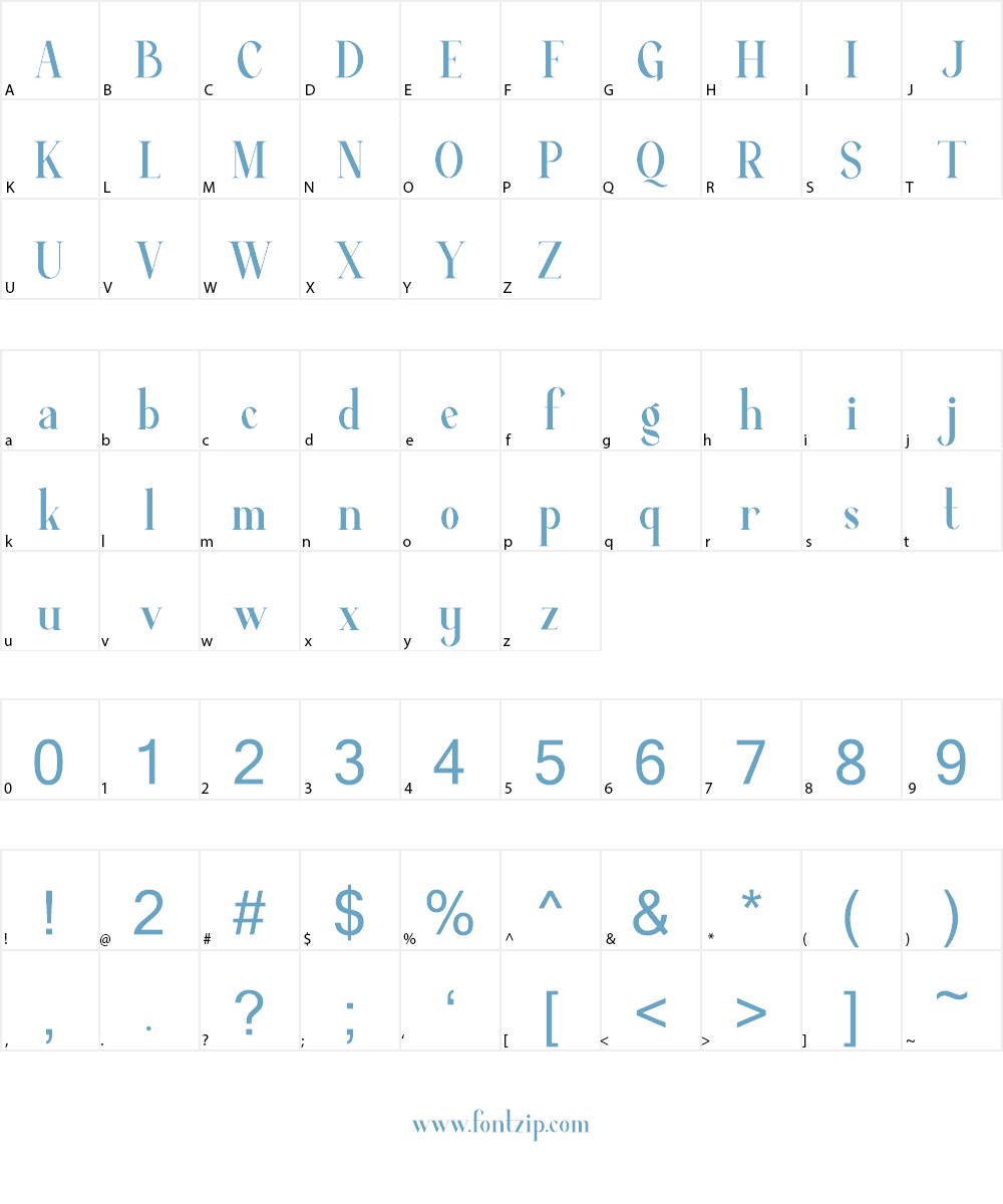 Average Font Character