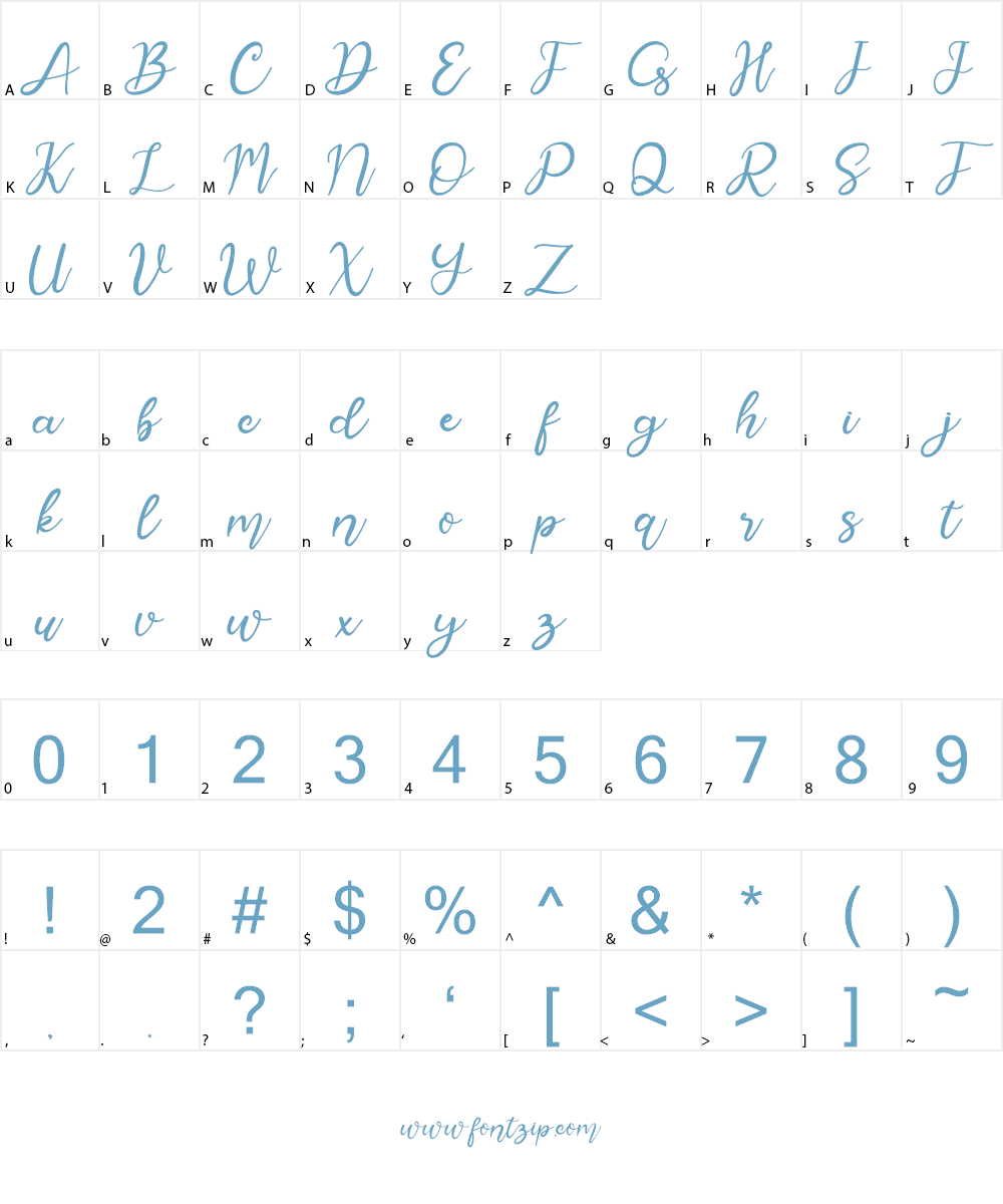 Aylogri Font Character