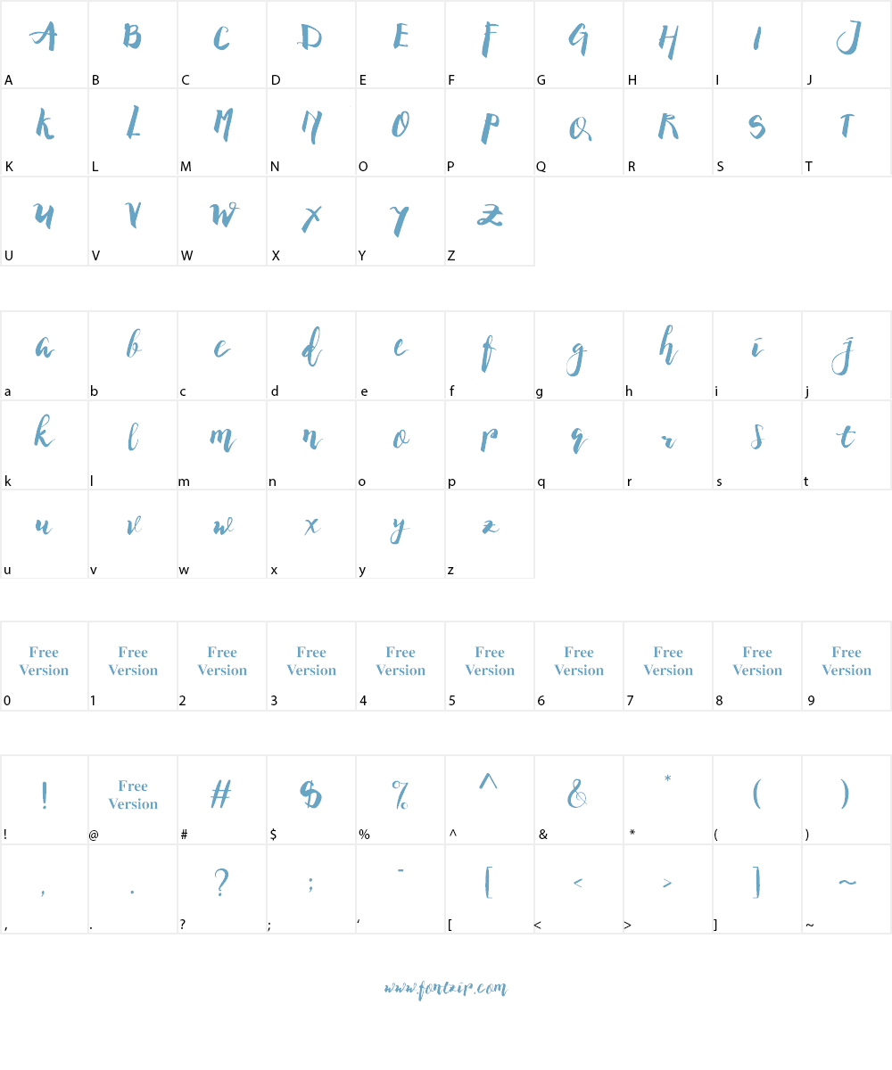Barokatt Font Character