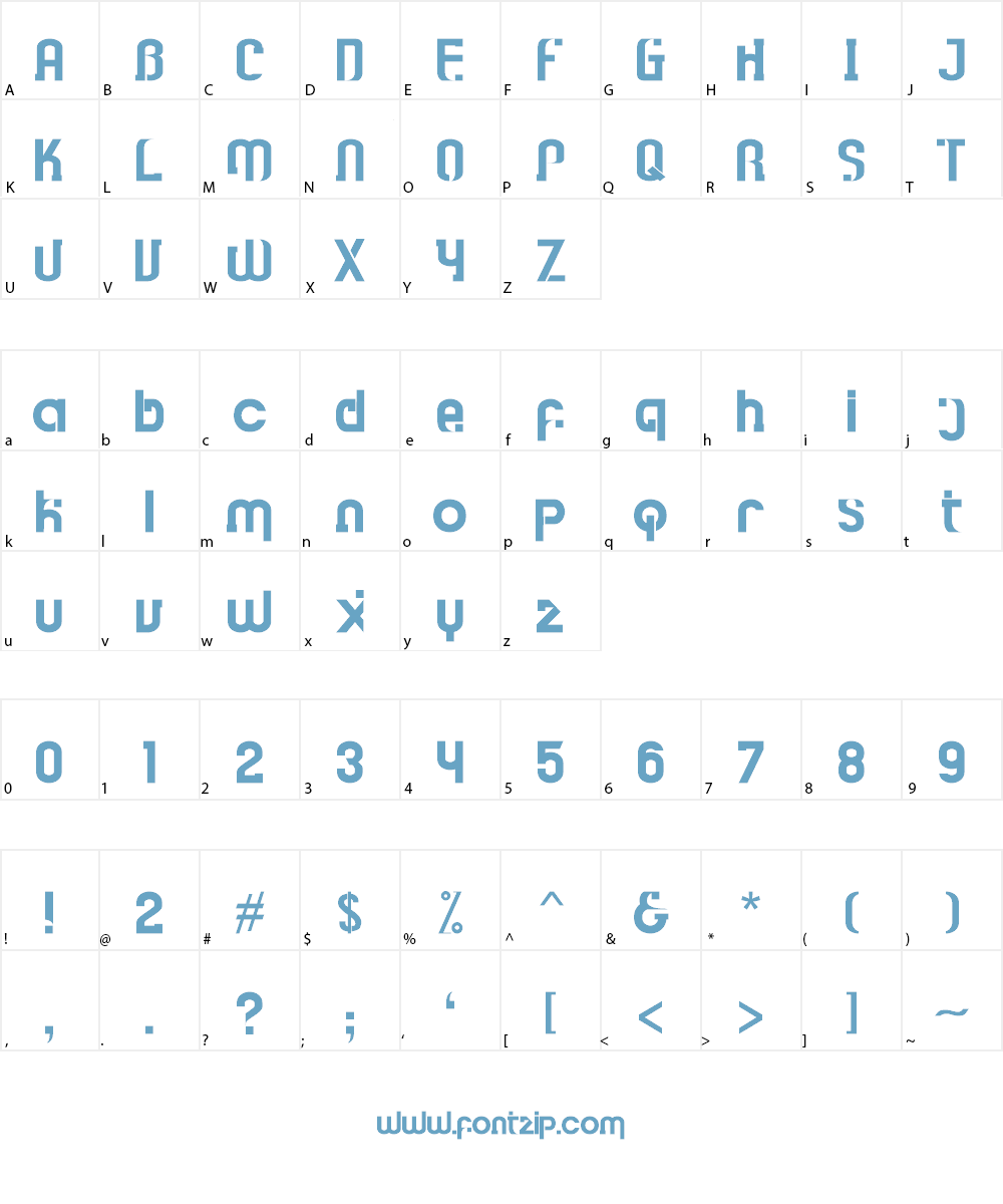 Baxello Font Character