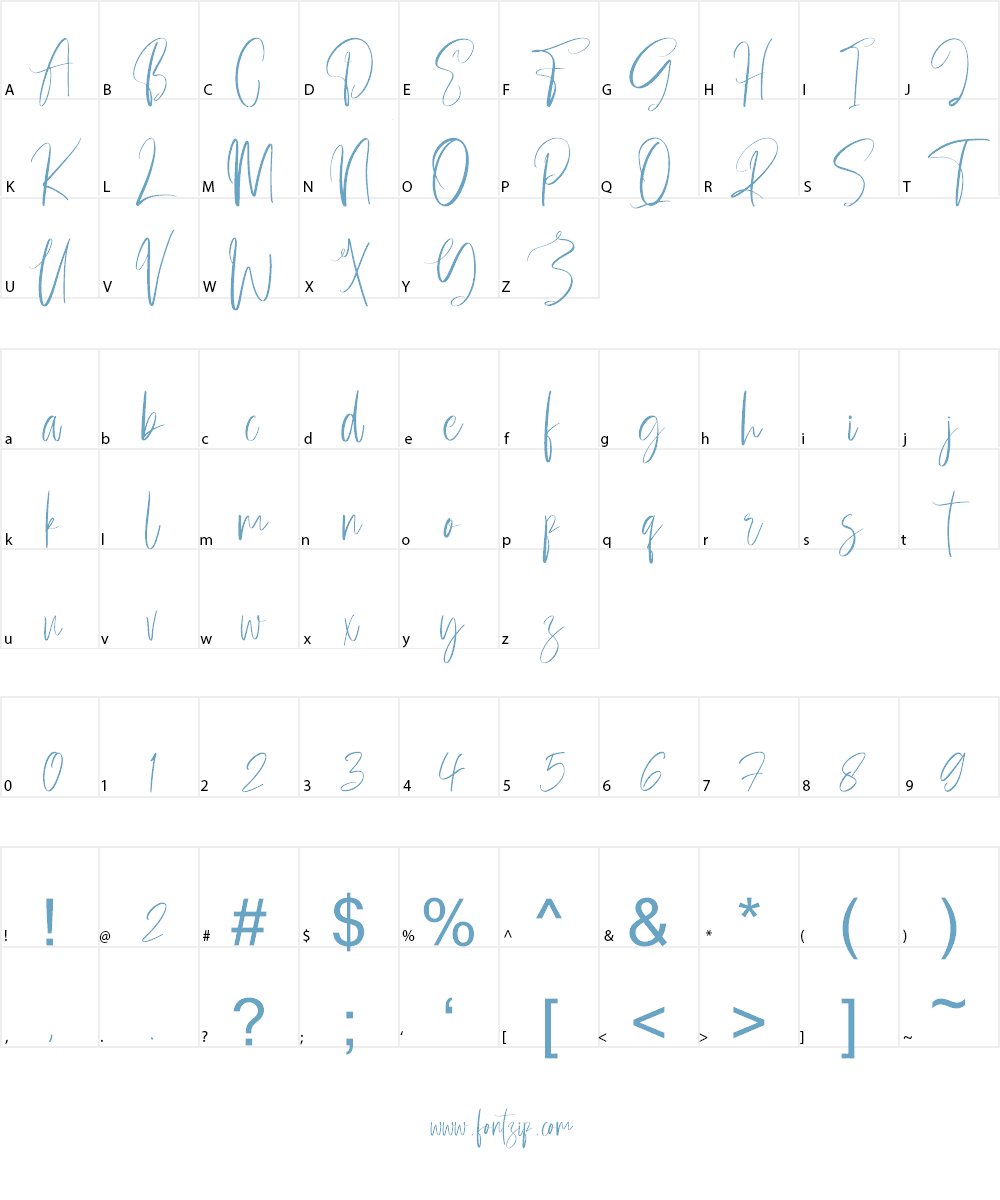 Beautification Font Character