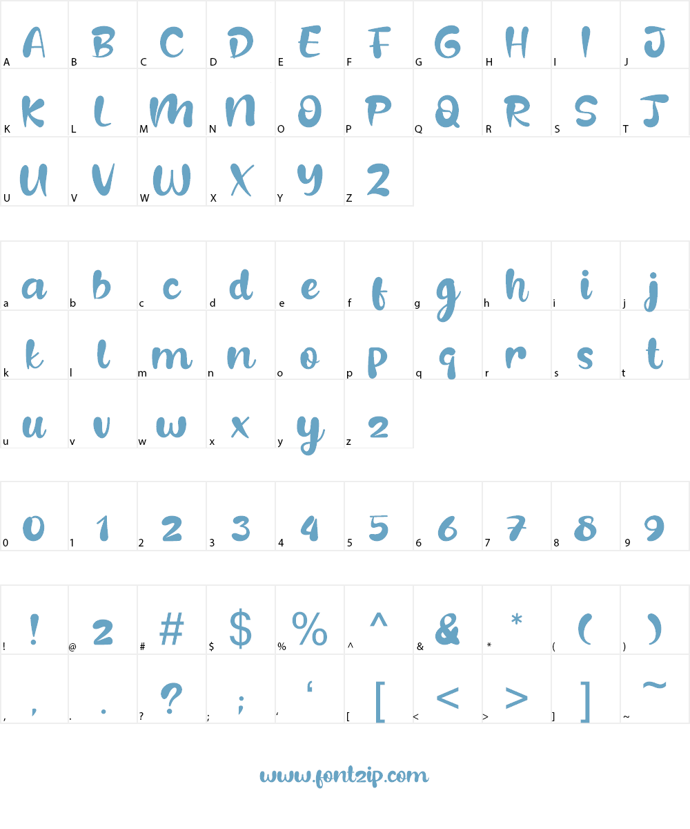 Beloved Daughter Font Character