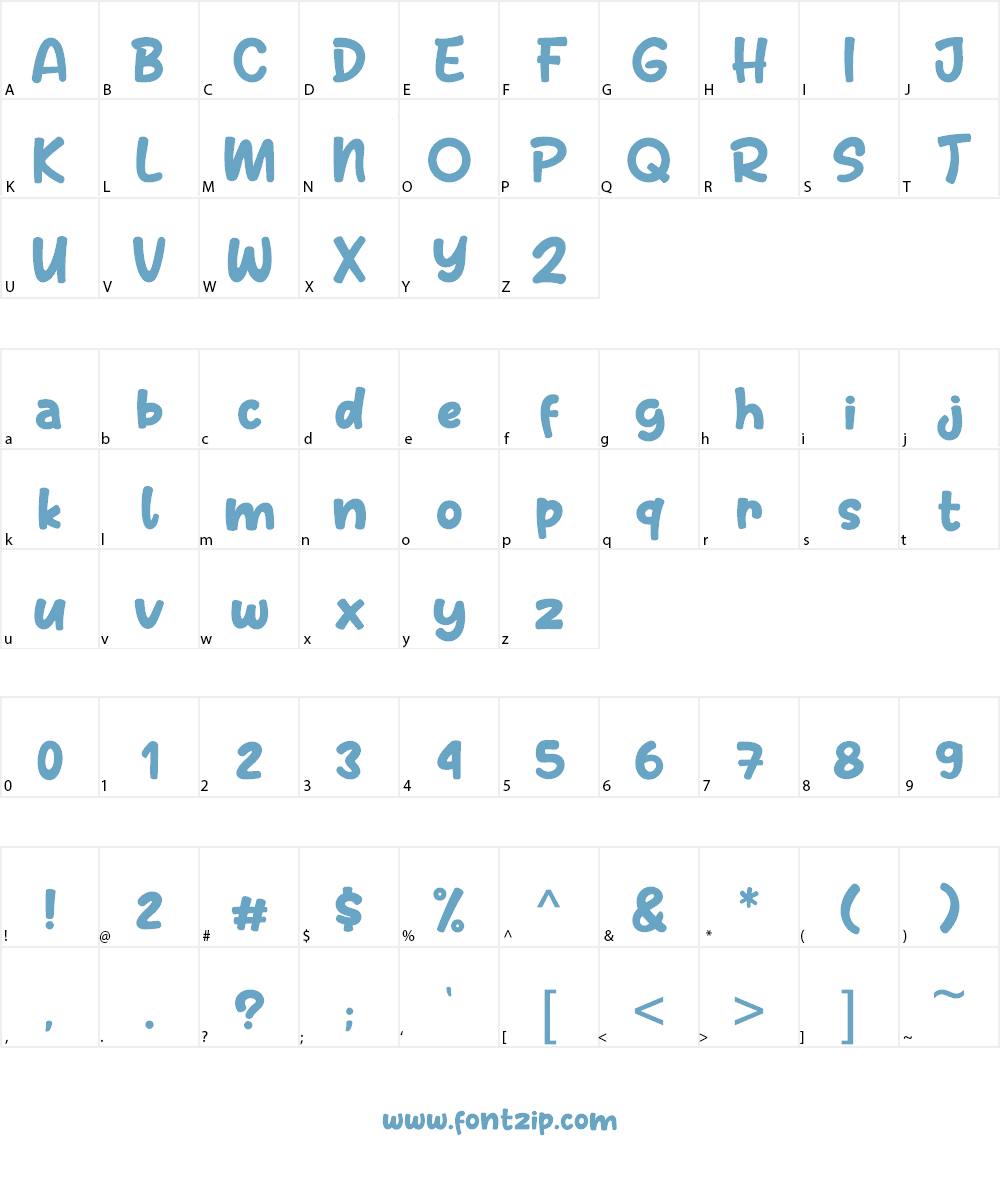 Beloved Master Font Character