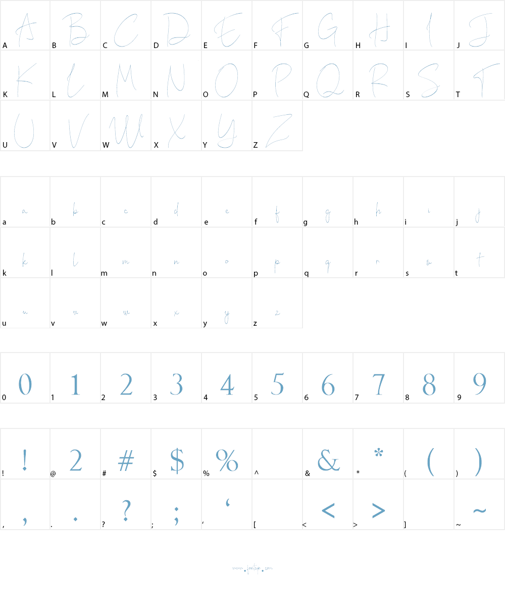 Bente Font Character