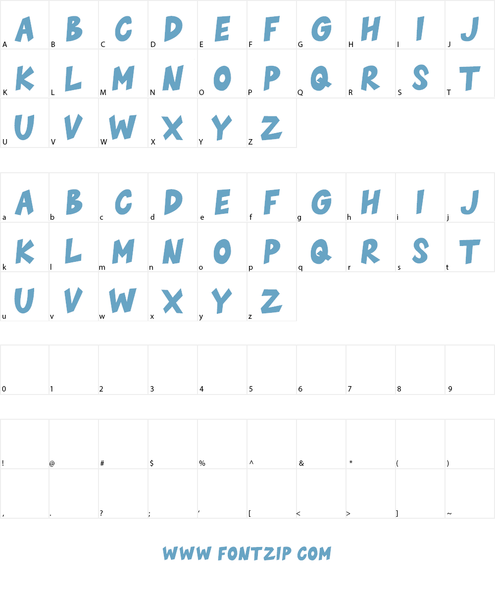 BLACK FRIDAY Font Character