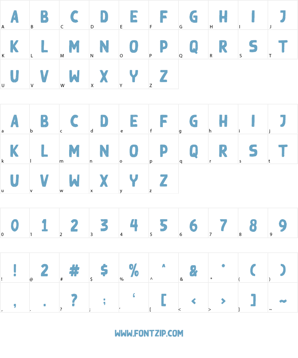 Black Ground Font Character