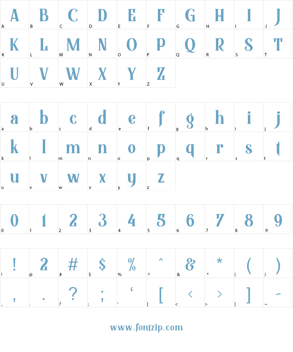 Black Quality Font Character