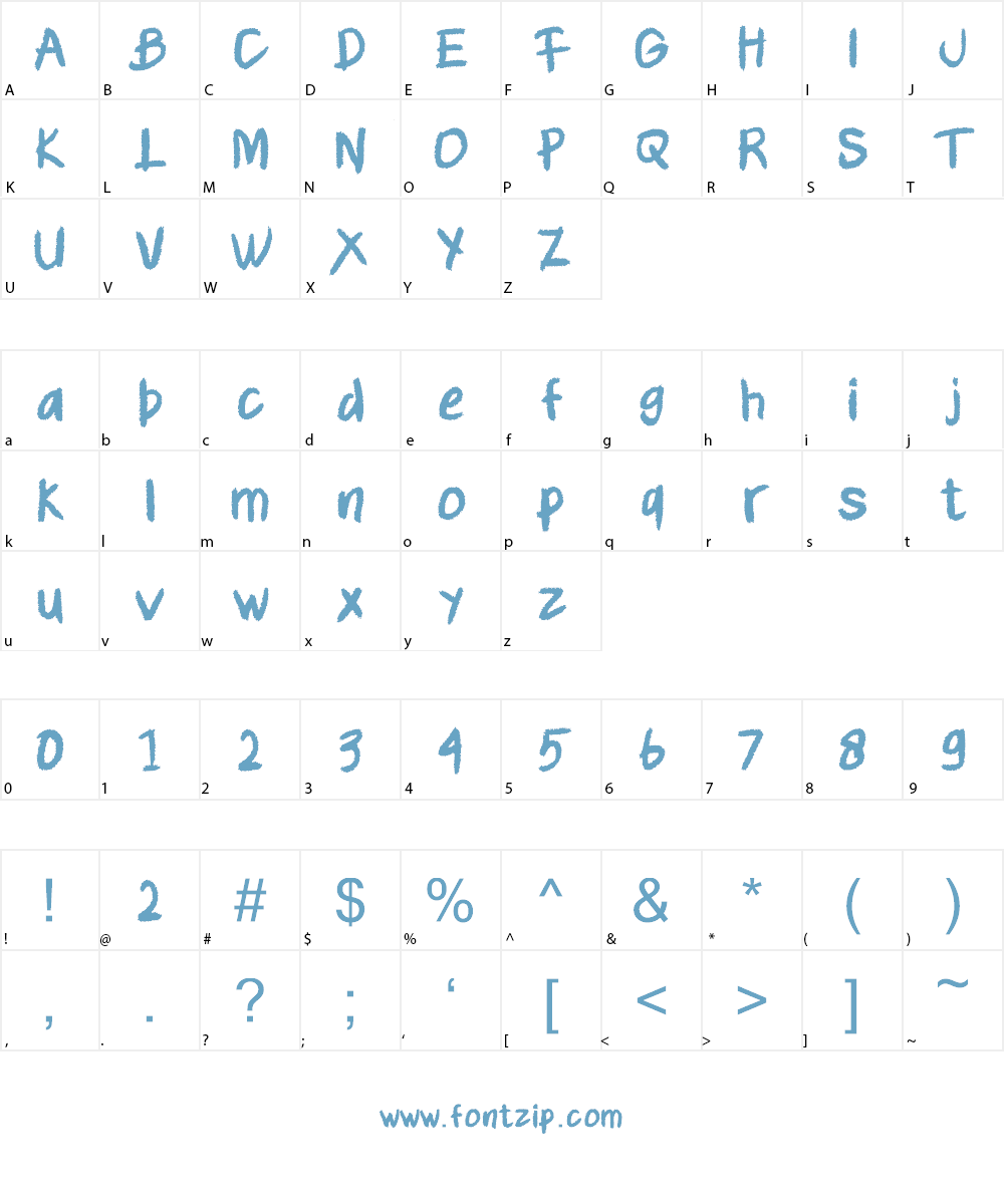 BLAXIE Font Character