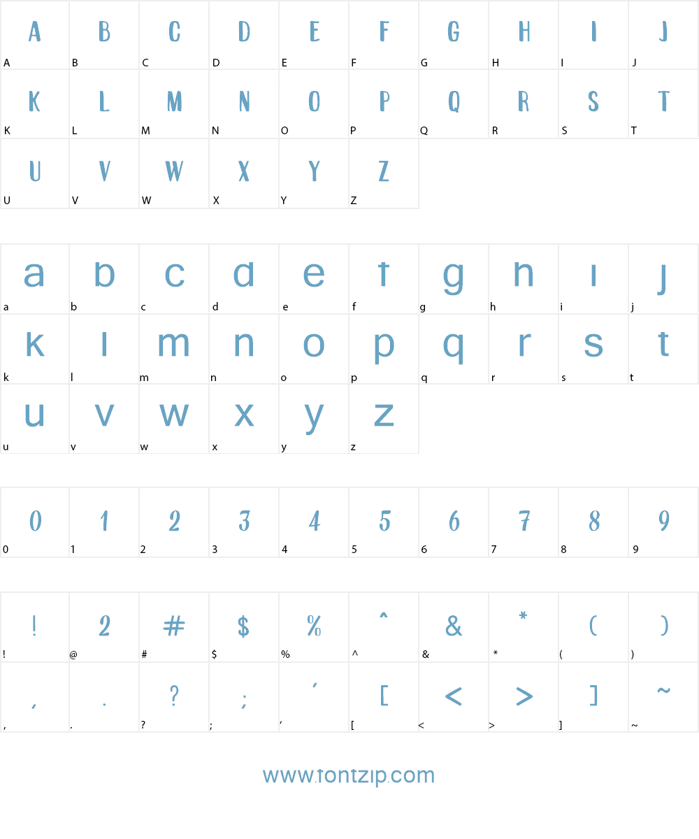 Boktor Font Character