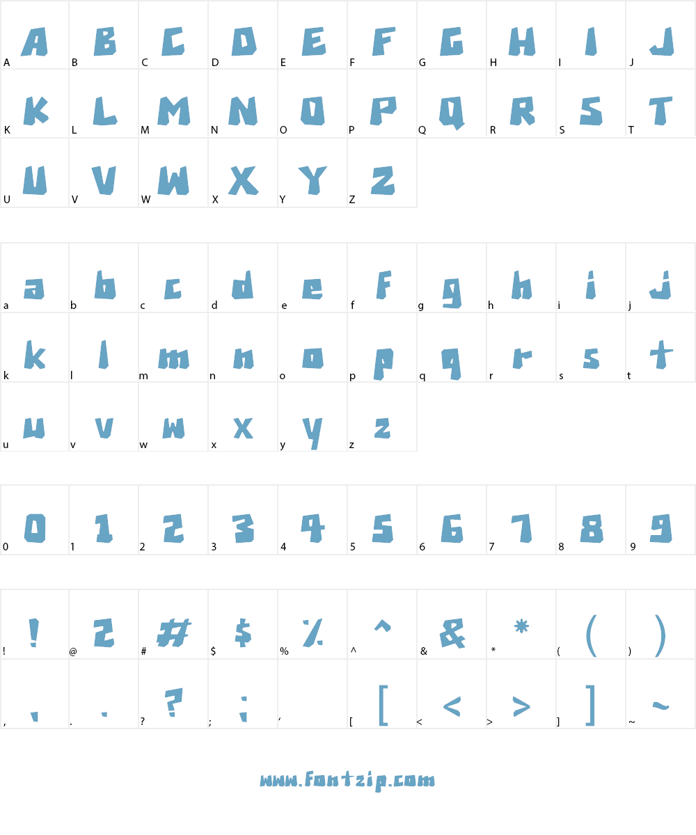 Brexi Stone Font Character