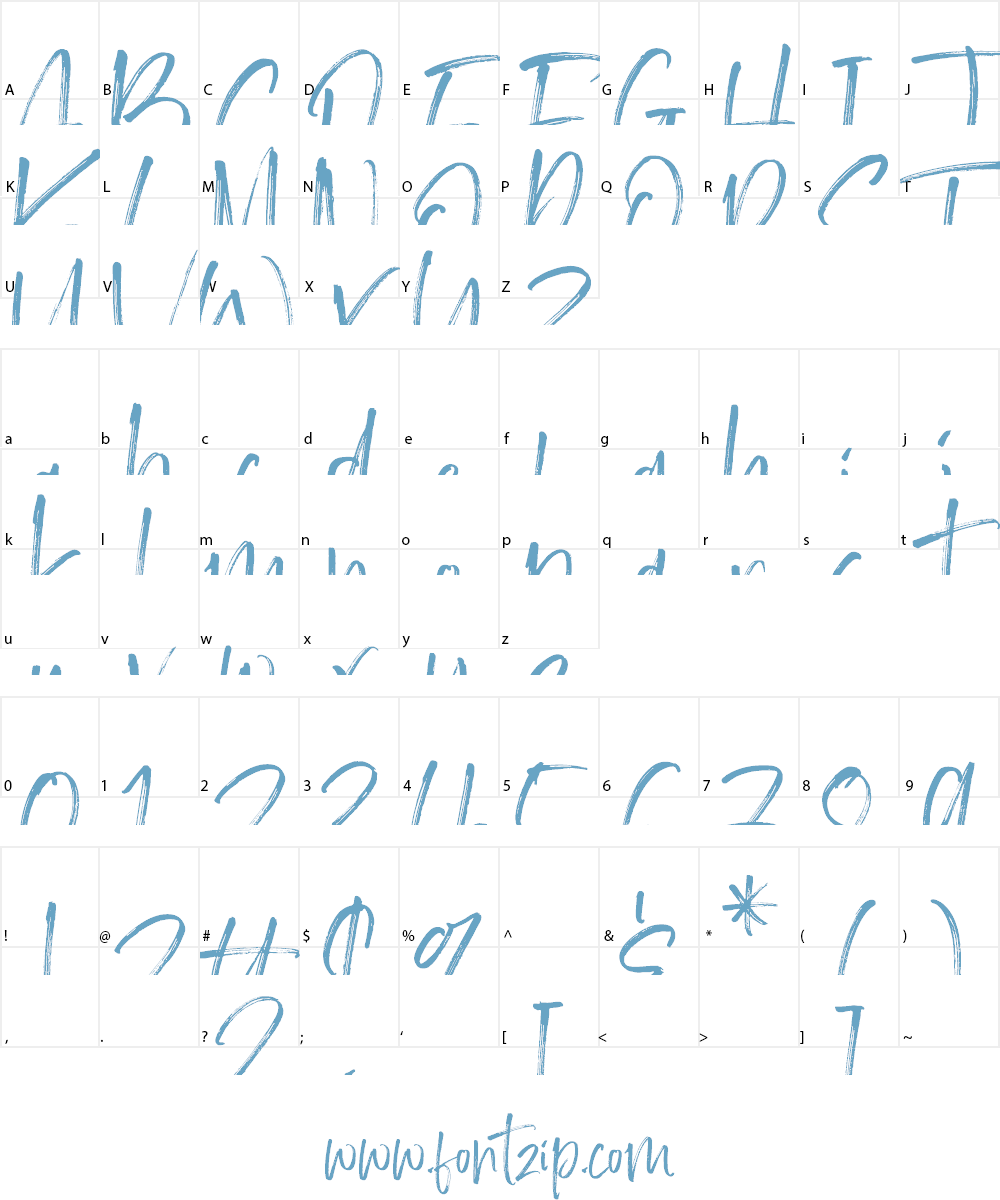 Brother Home Font Character