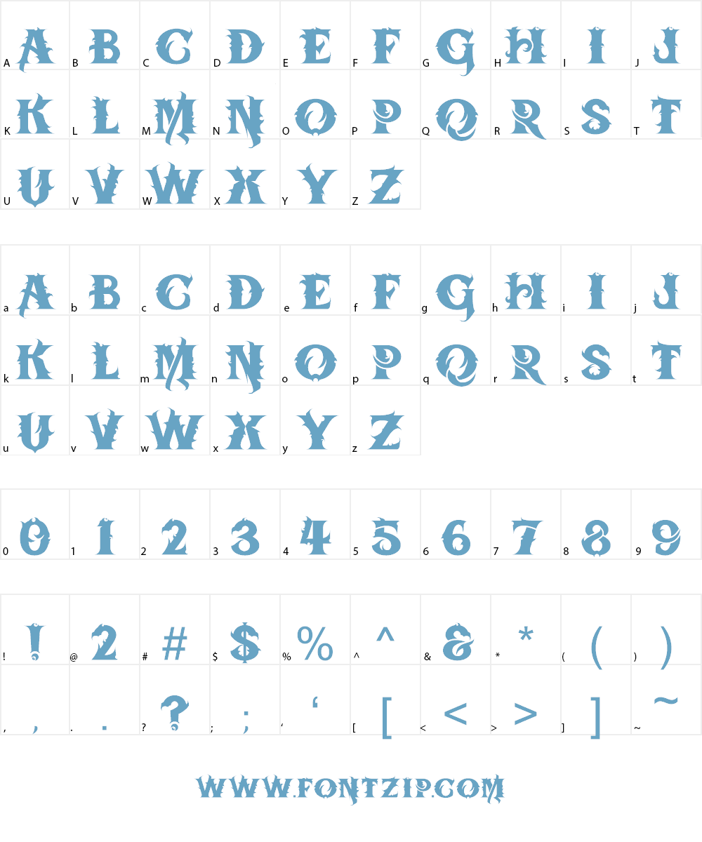BTX Chaos Made Font Character