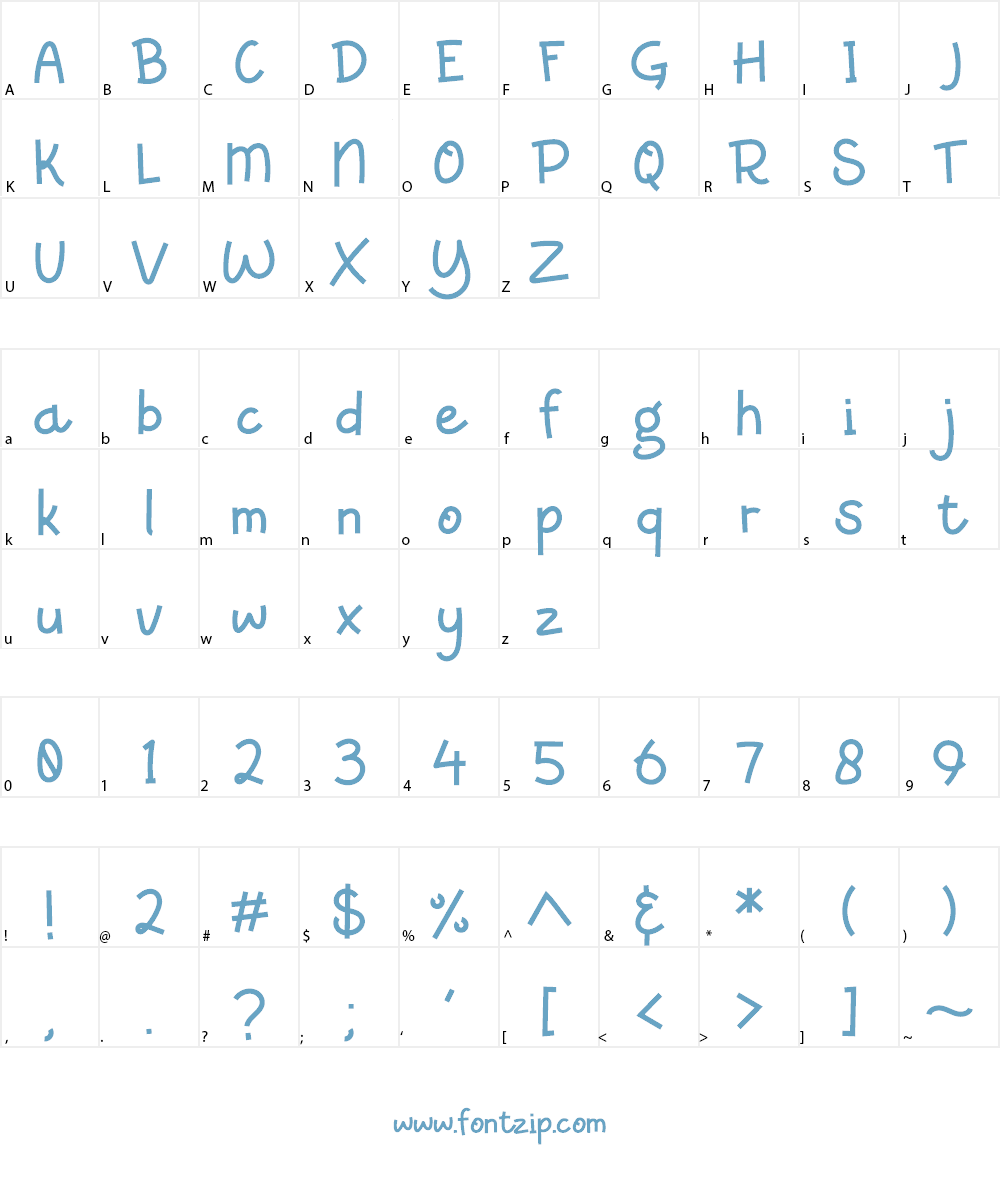 Caramelia Font Character