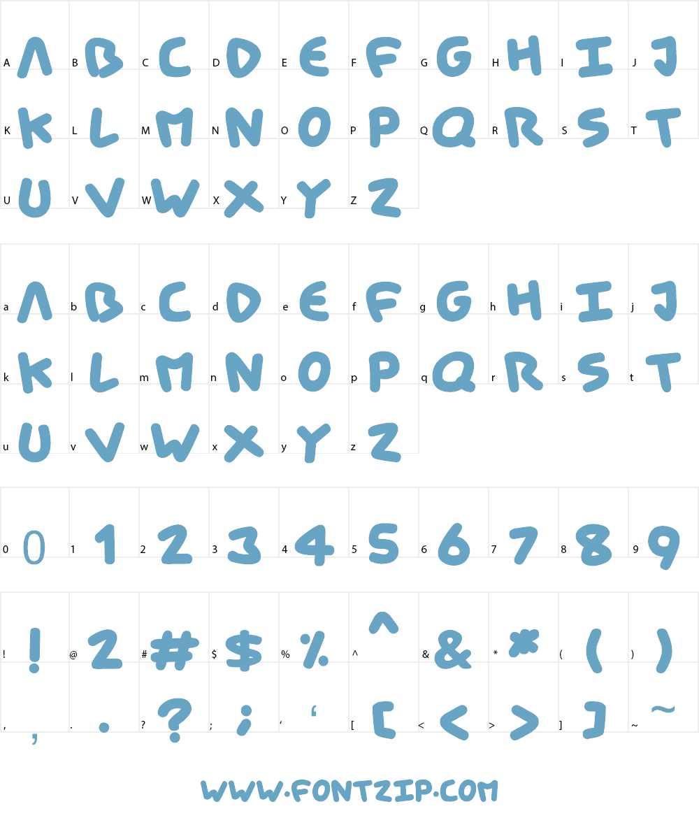 Cartoon Comic Font Character
