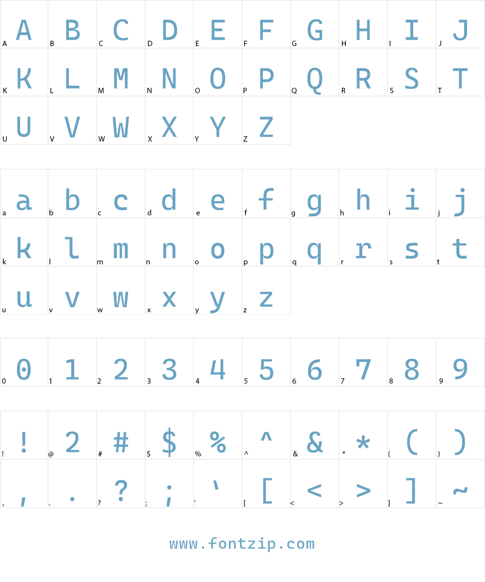 Cascadia Code Font Character