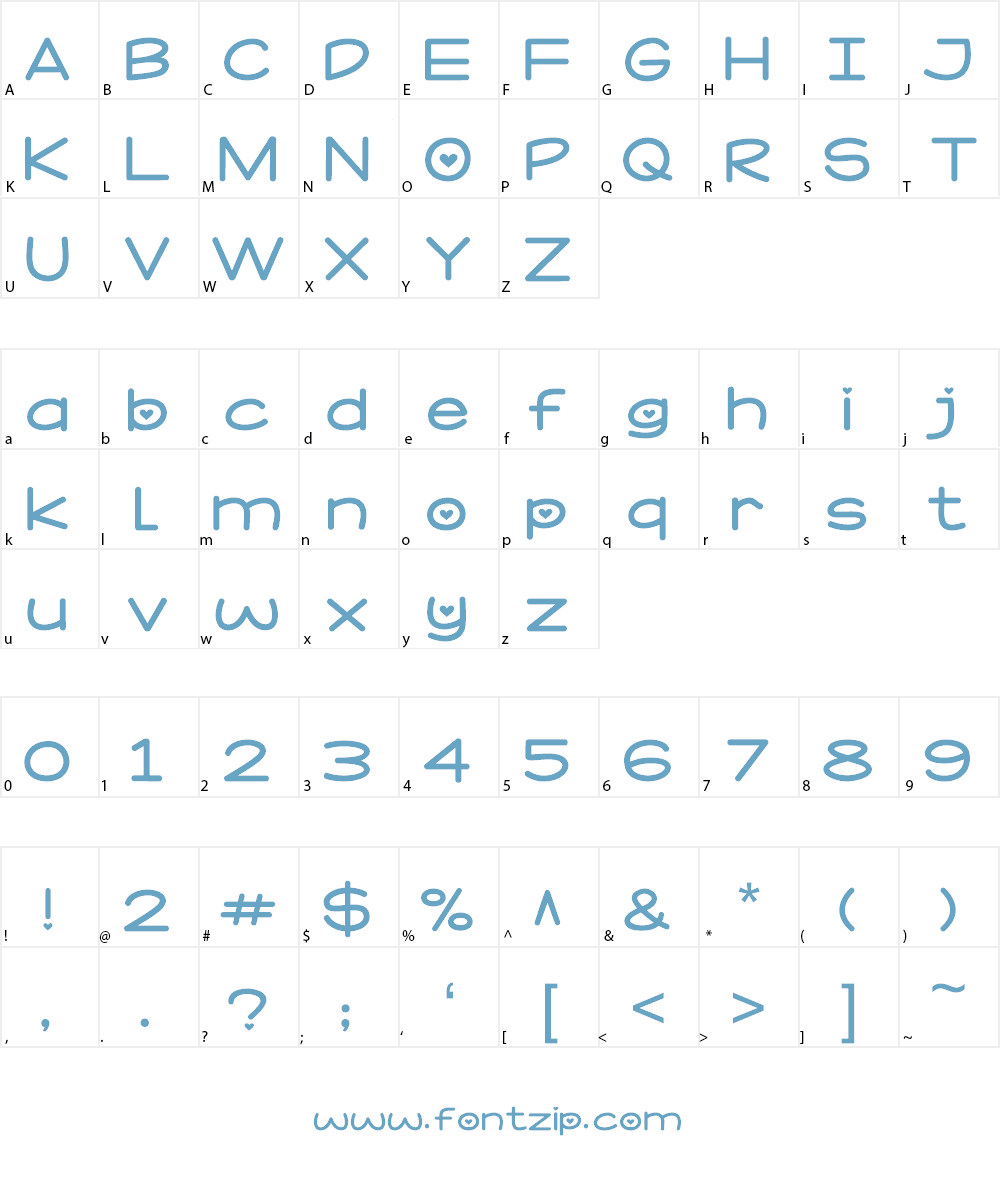 Cayank Qiu Font Character