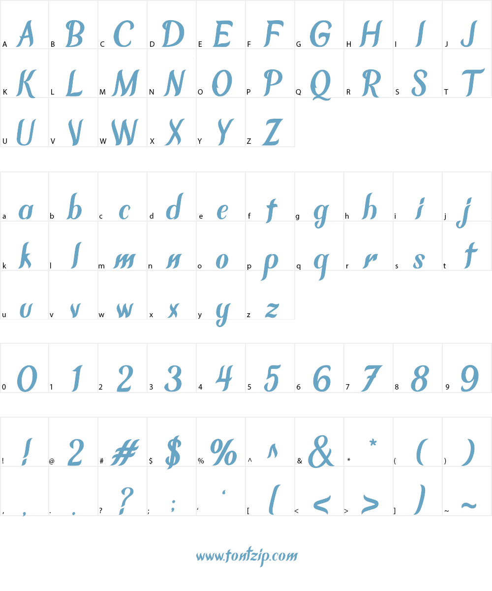 Chameron Font Character
