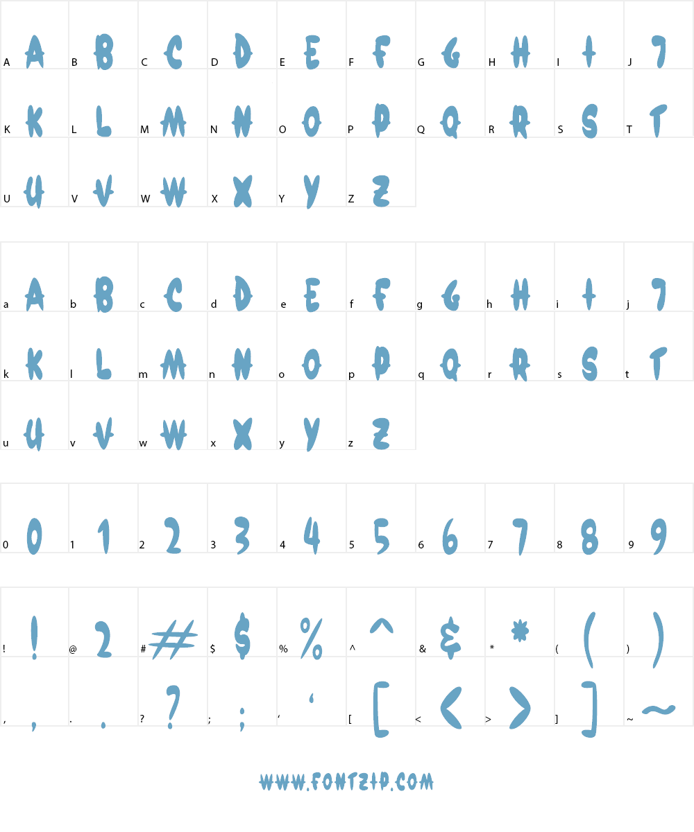 Chilli Candy Font Character