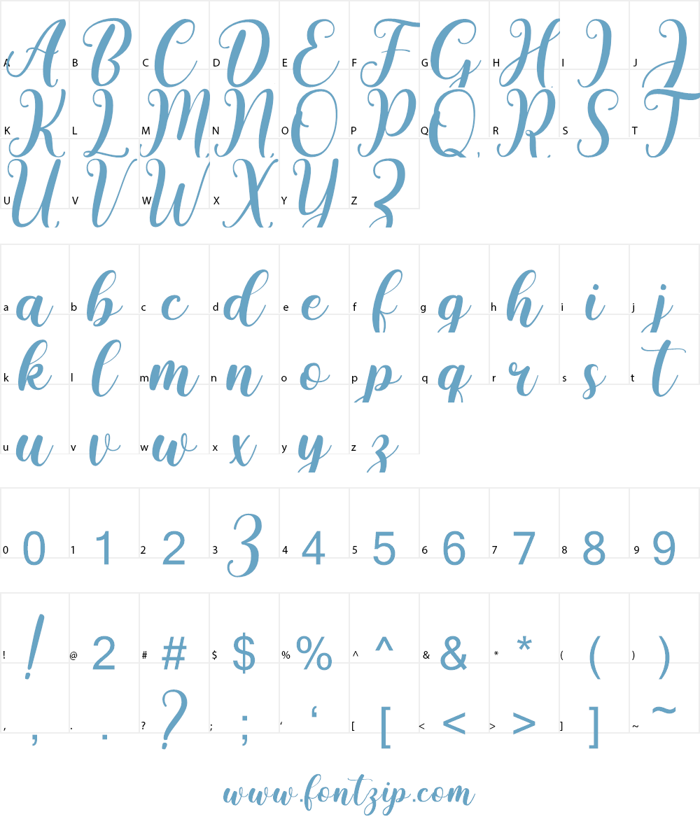 Chintya Font Character