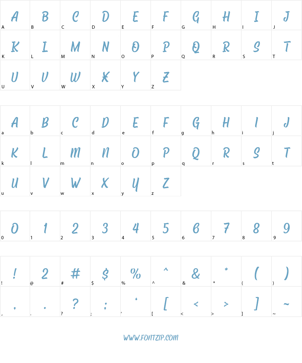 Chuck Noon Brush Font Character