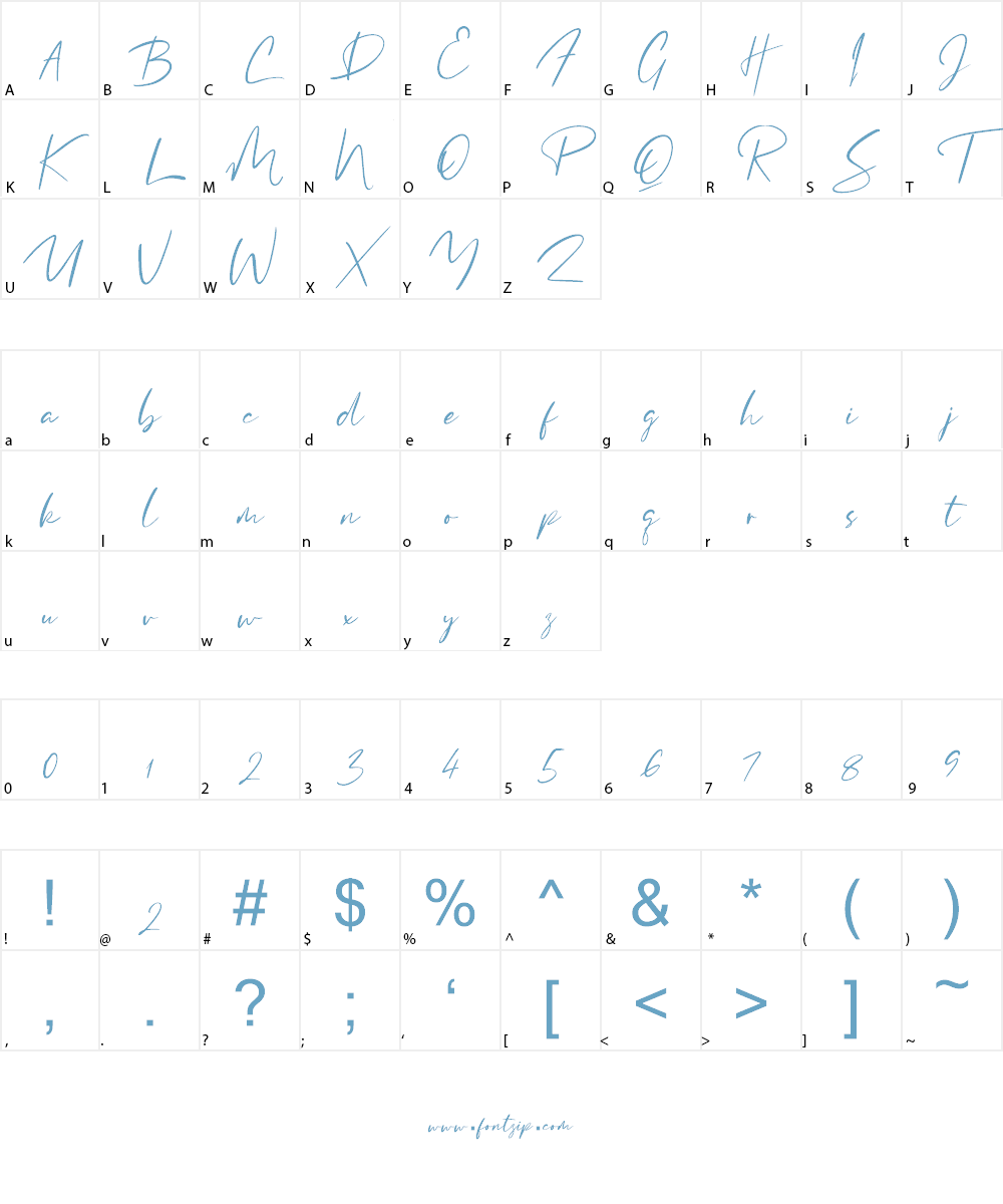 Clementine Font Character