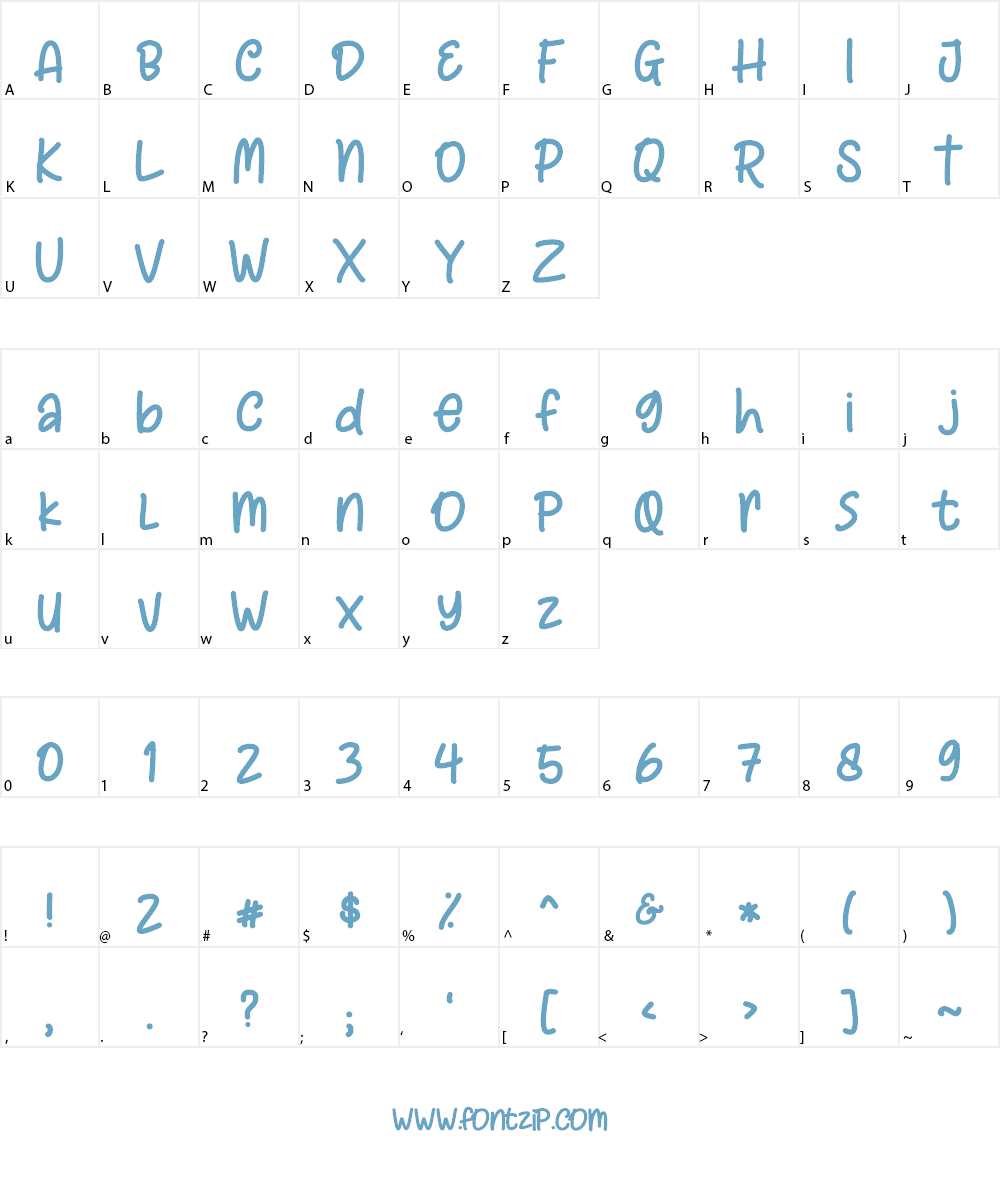 Club Style Font Character