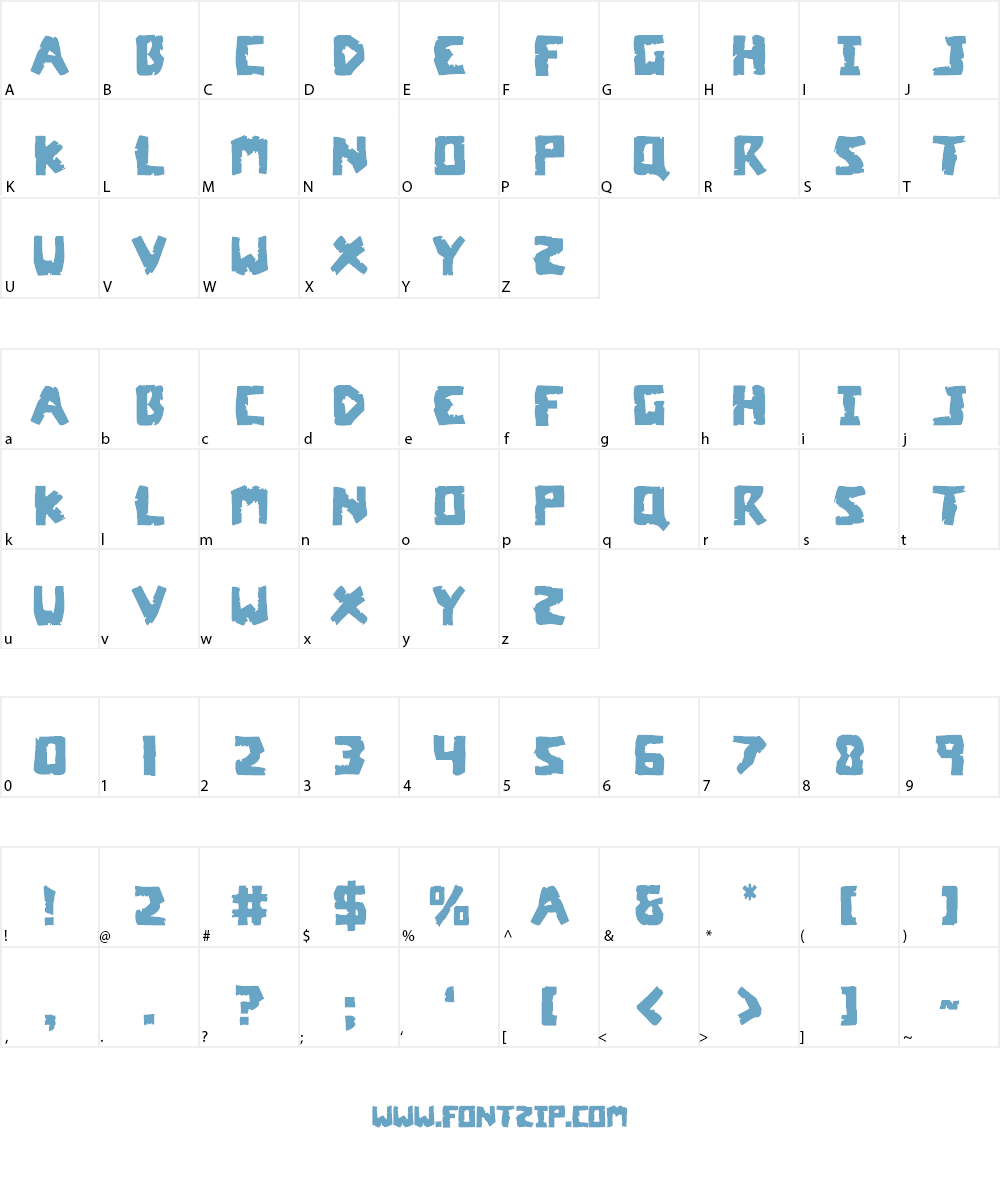 Coffin Stone Font Character