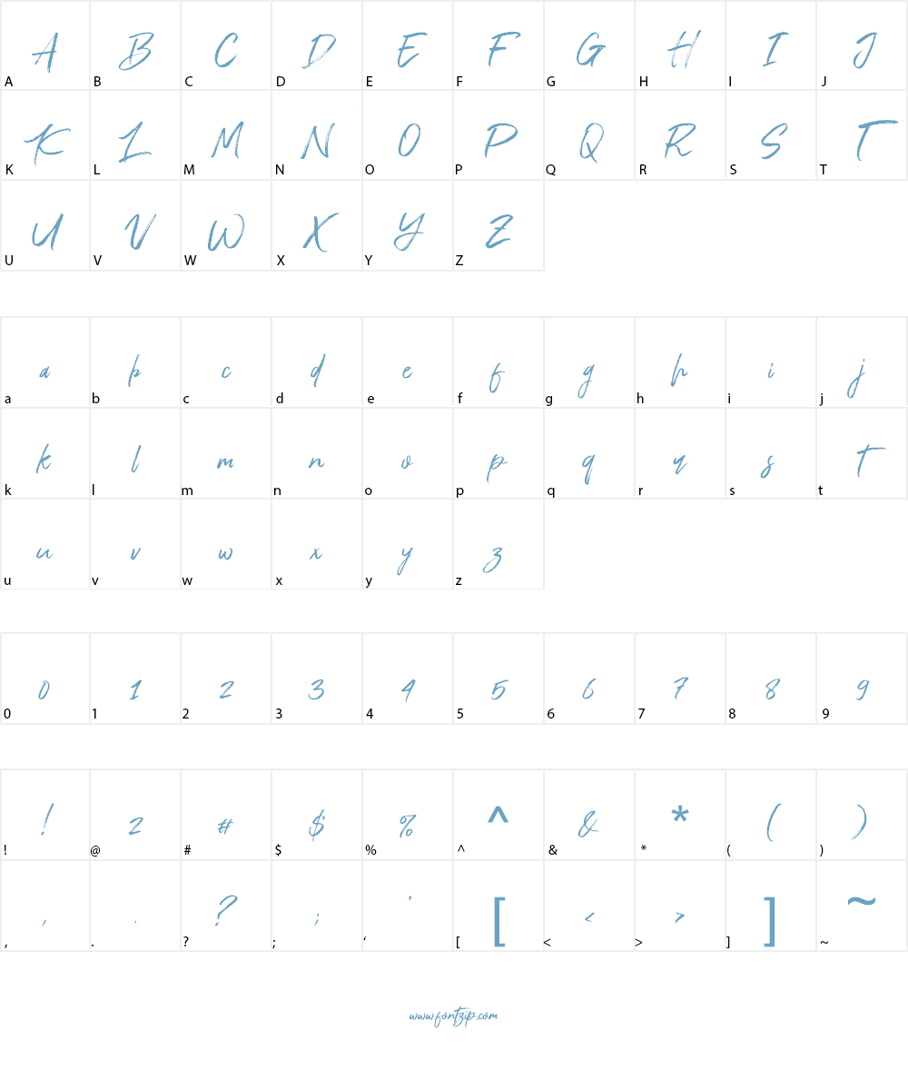 Cold Climate Font Character
