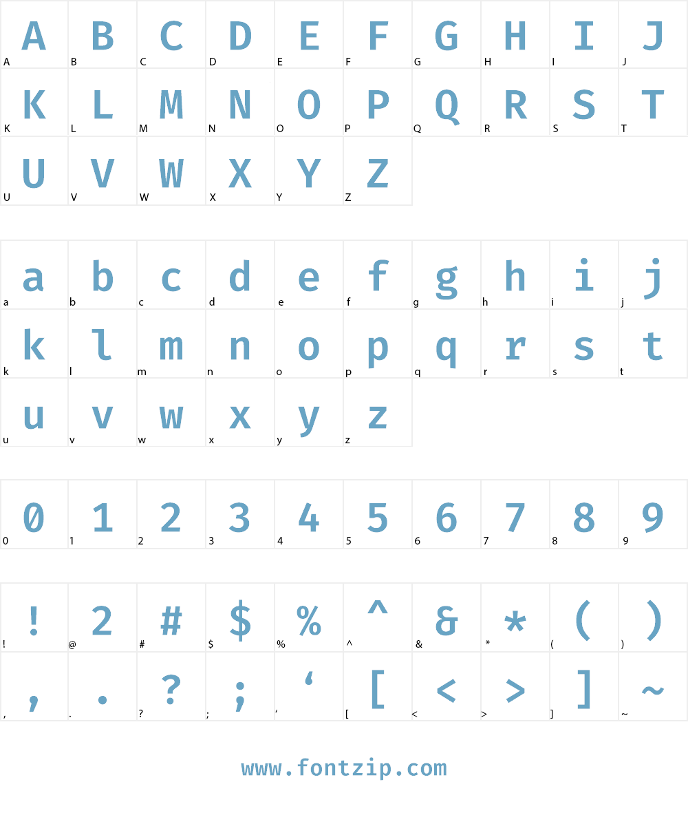 Consolate Elf Font Character
