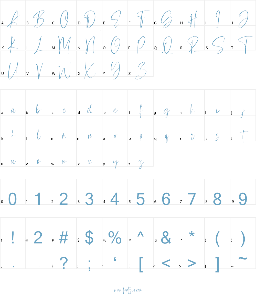 Contributor Font Character
