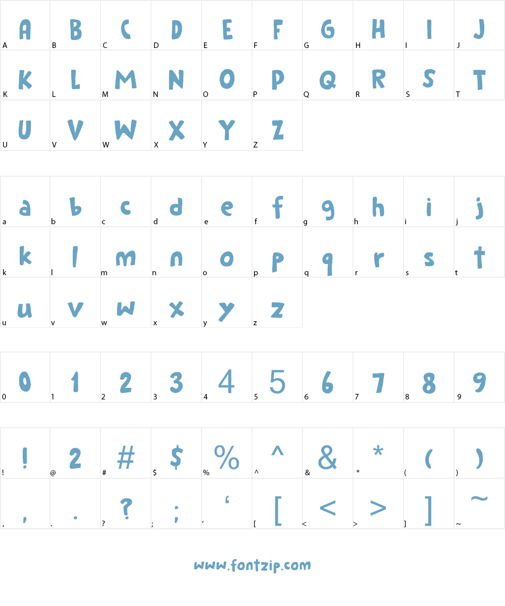Cookie Crumble Font Character