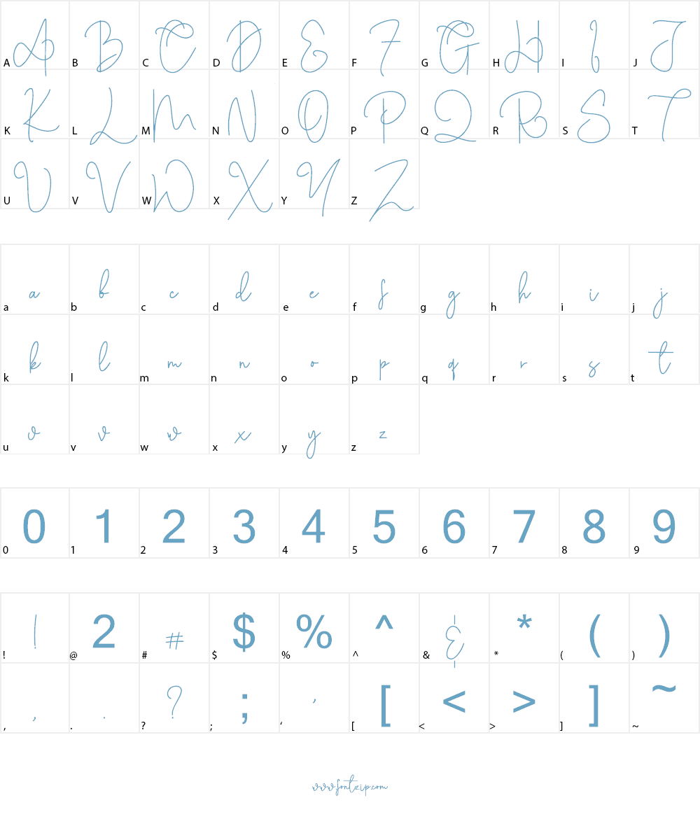 Cothelina Font Character