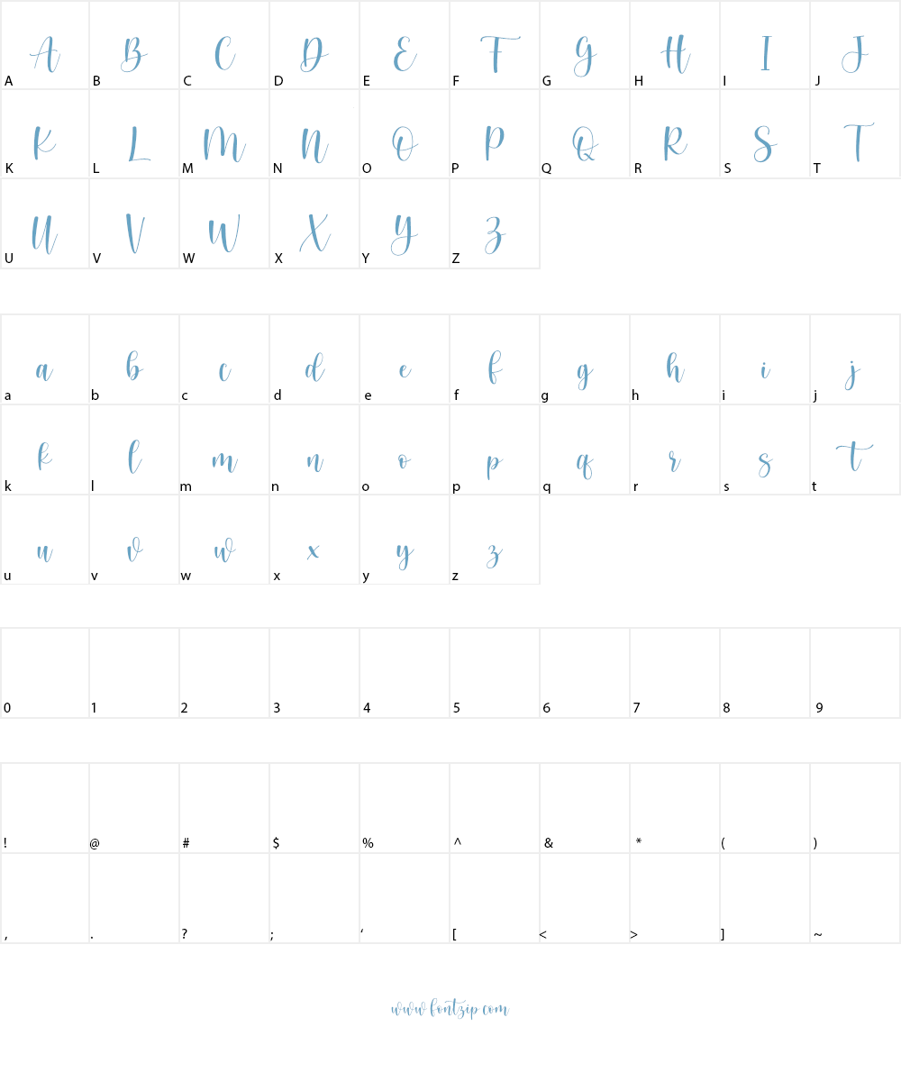 Cream Candy Font Character