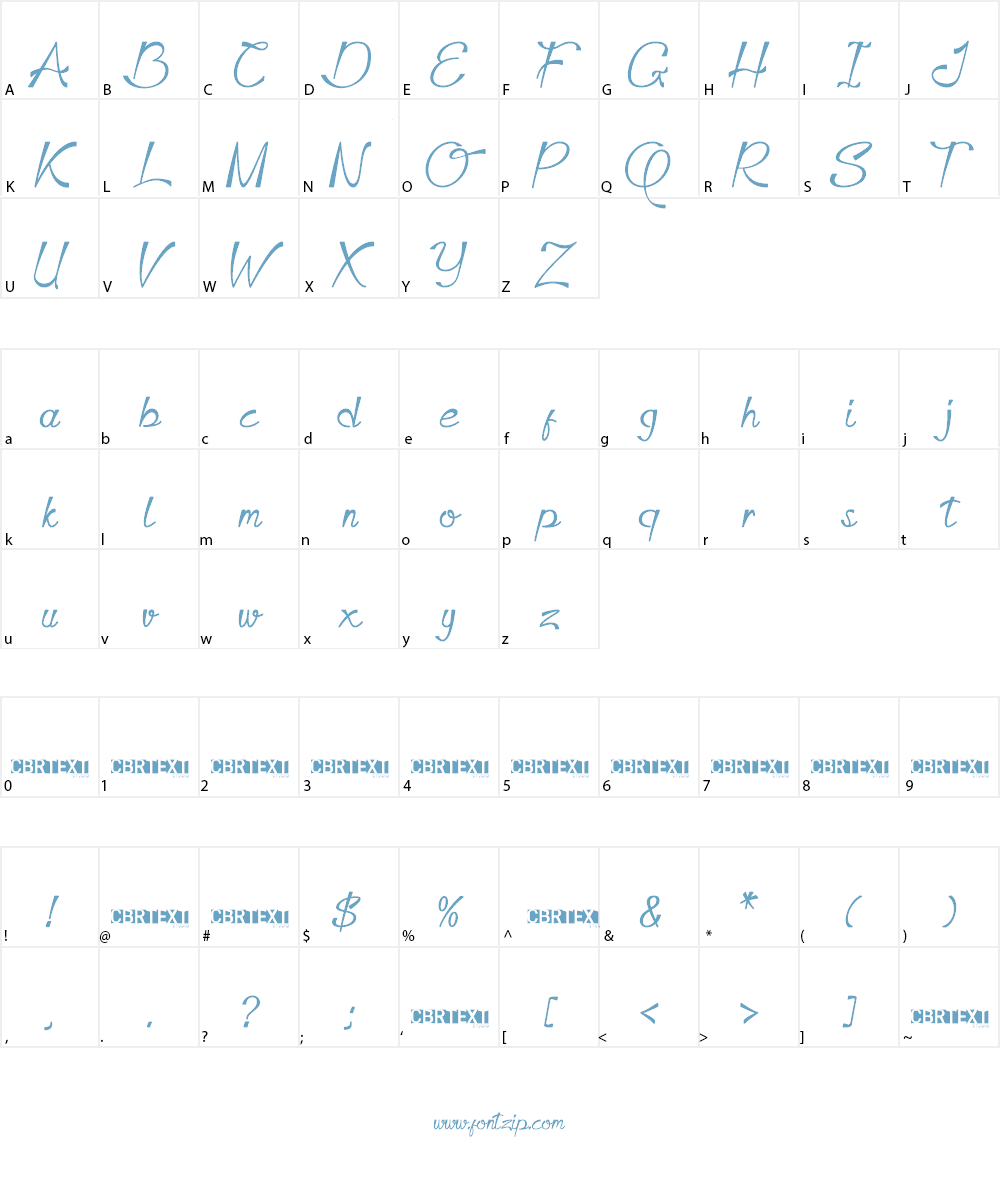 Dapka Font Character