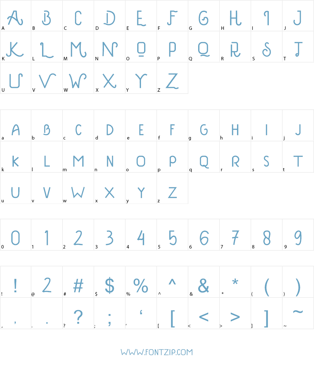 Davina Vintage Font Character