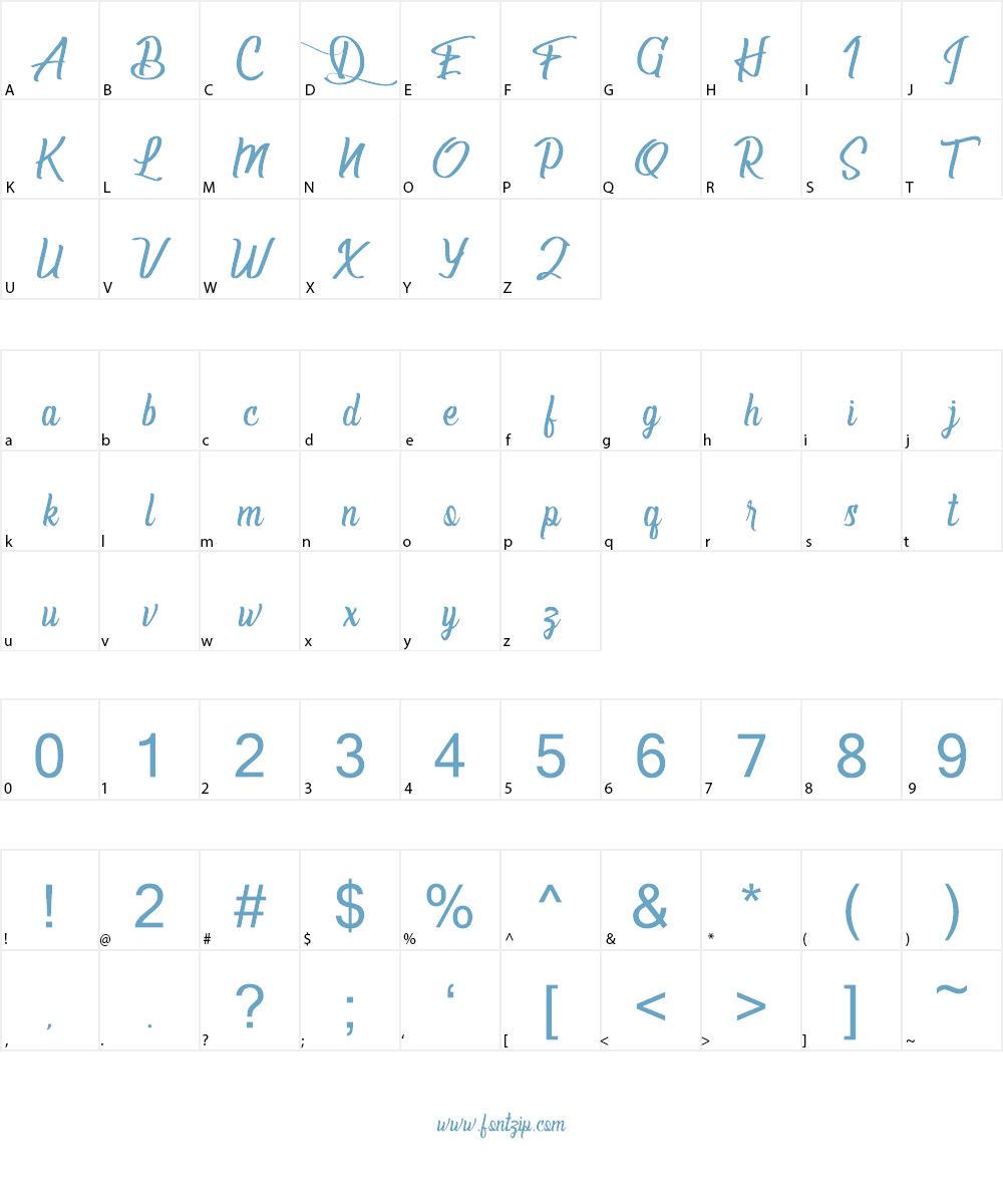 Deliverance Font Character