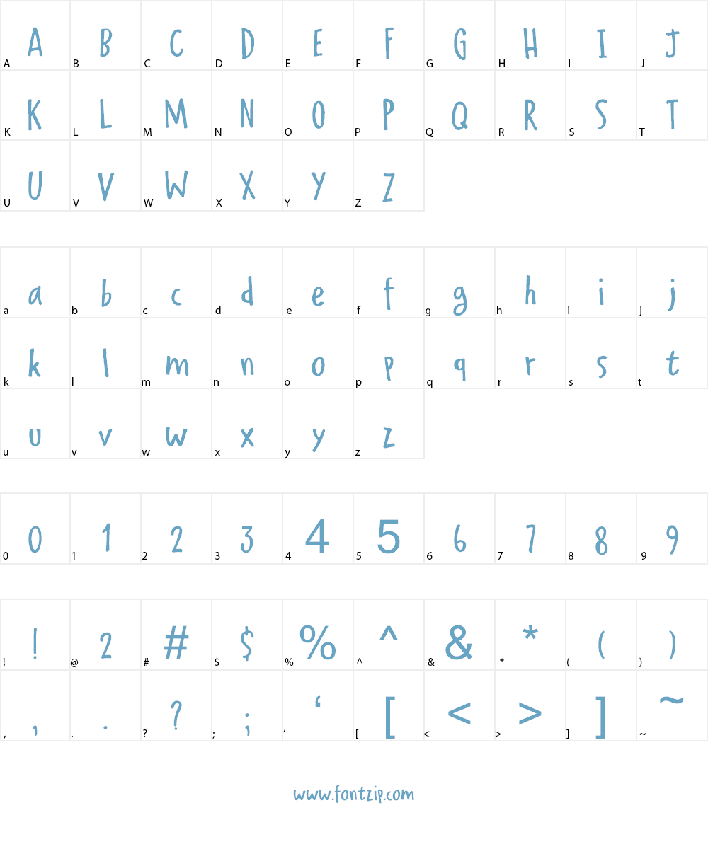 Delivery Note Font Character