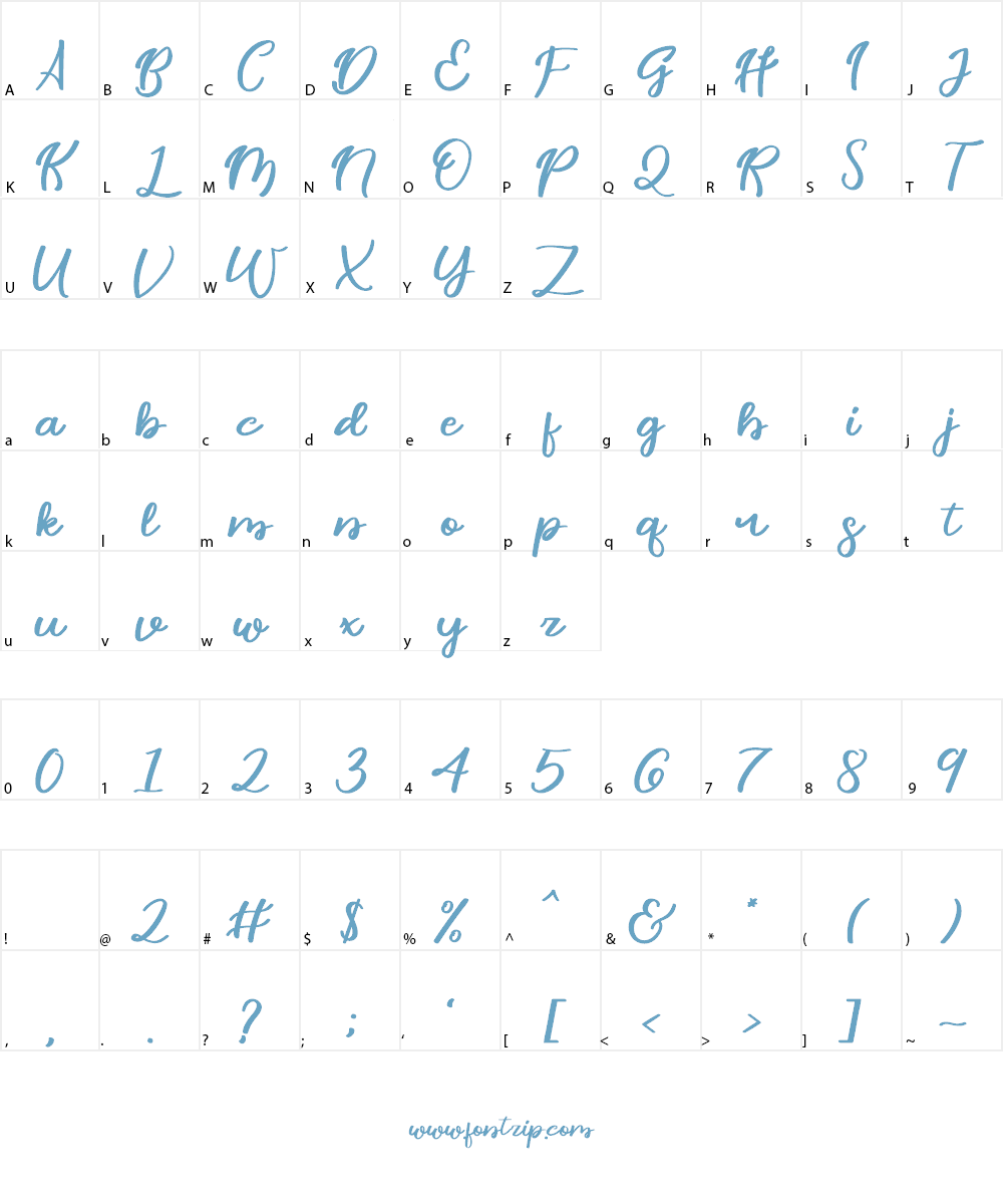 Done Perfectly Font Character