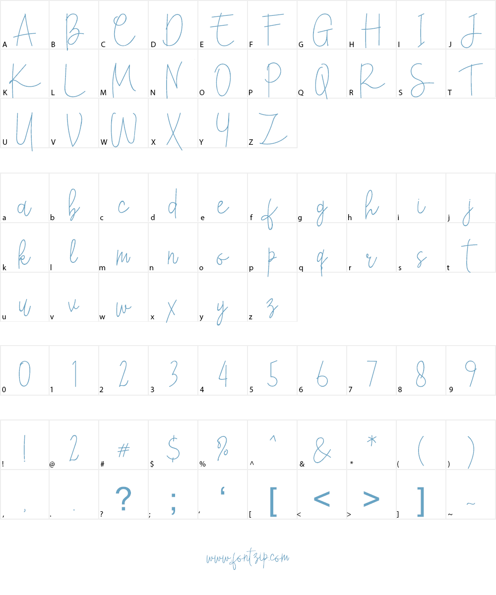 Eighties Signature Font Character